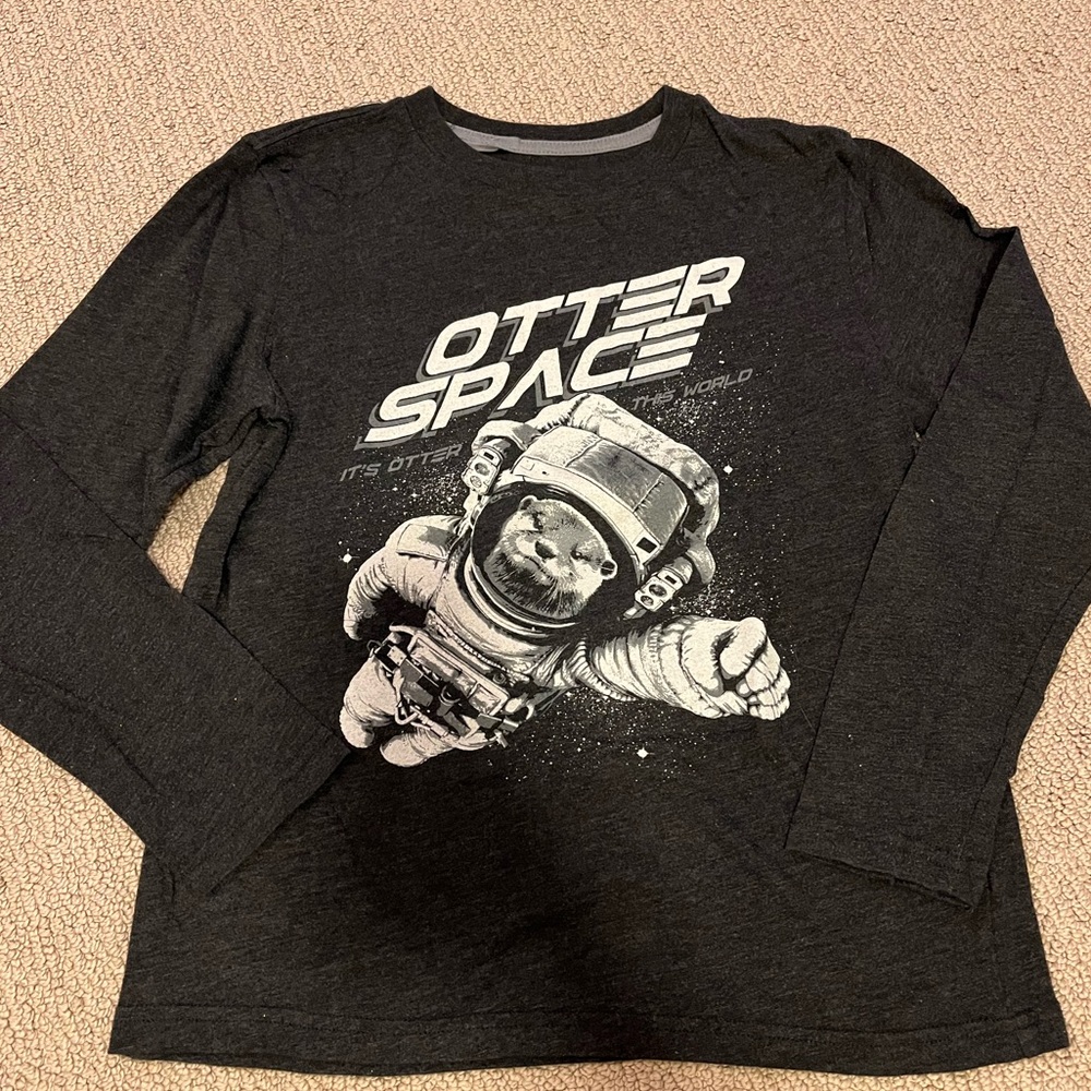 Size M 10/12 long sleeve “otter space” shirt